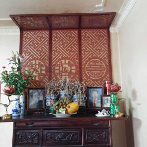 Tấm chống ám khói 41x123 cm Vàng Sồi