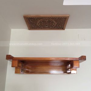 Tấm chống ám khói 41x61cm chữ THỌ màu vàng sồi