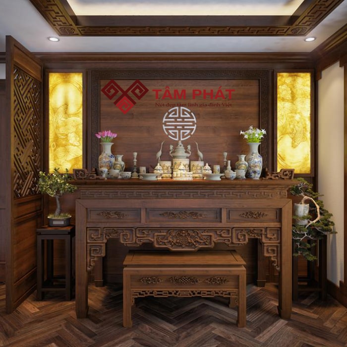 Các mẫu bàn thờ đẹp nhất cho không gian phòng thờ riêng