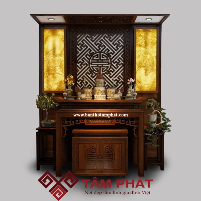 Những mẫu thiết kế bàn thờ đẹp của Tâm Phát