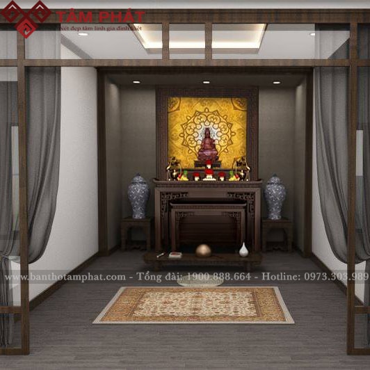 những bàn thờ Phật đẹp