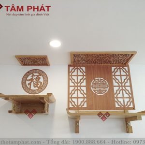 Bàn thờ 2 tầng lắp gần nhau