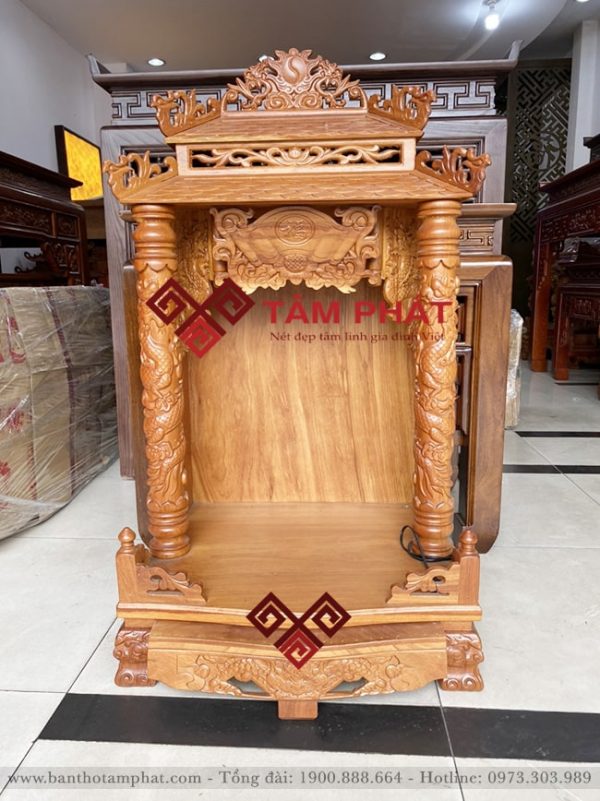 Mẫu Bàn Thờ Thần Tài Thổ Địa Mái Ngói BTT3309