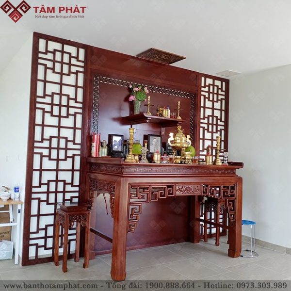 Bàn thờ Phat kết hợp thờ gia tiên Mẫu BT-1125